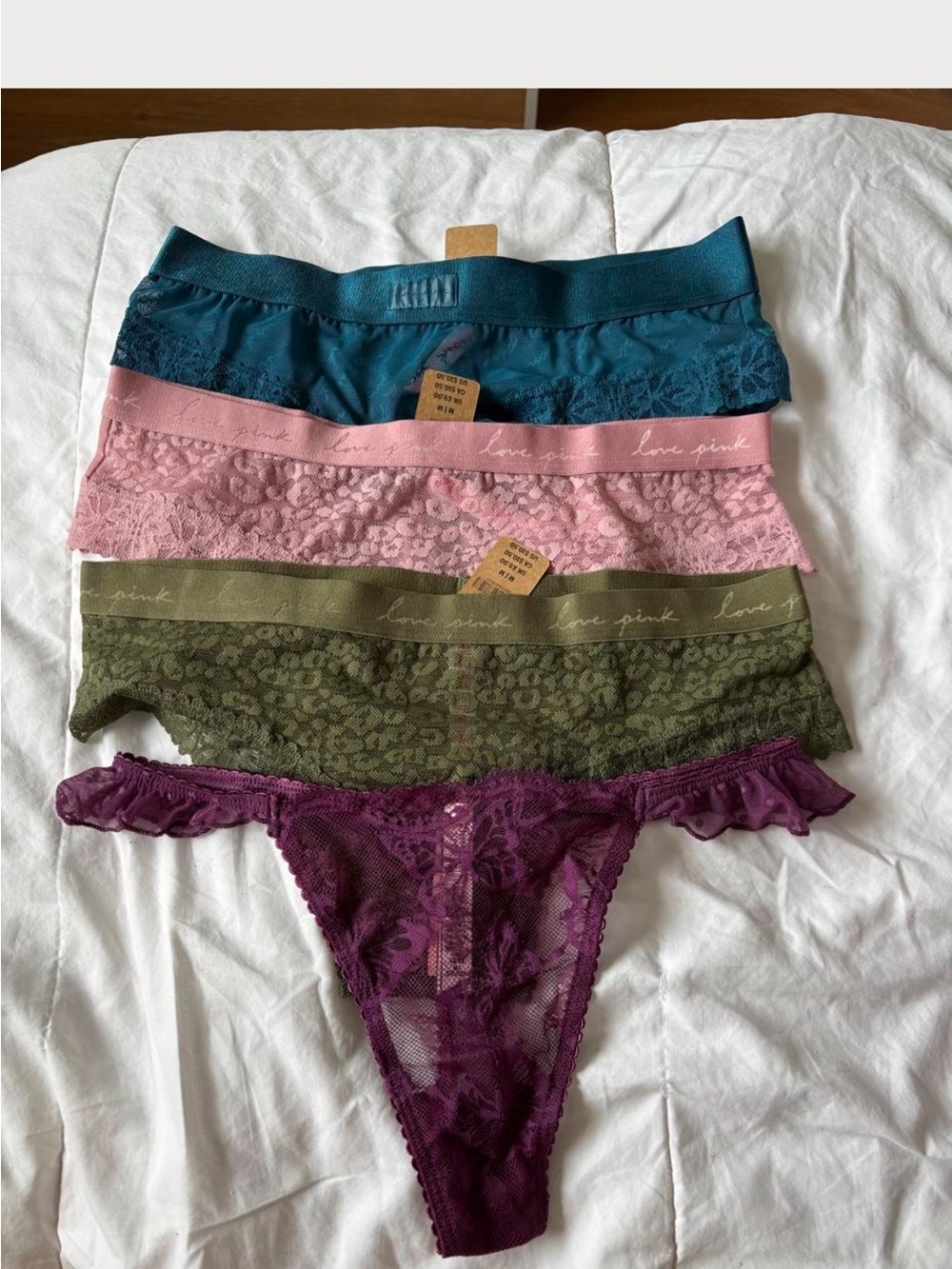 Victoria's Secret PINK Lace underwear panty set bundle NWT!!!